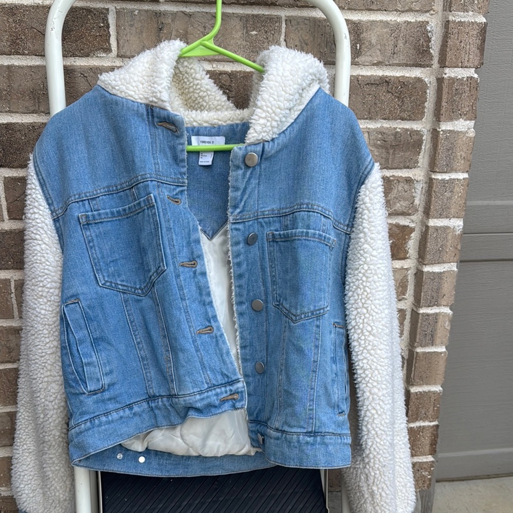 Denim and Sherpa Jacket